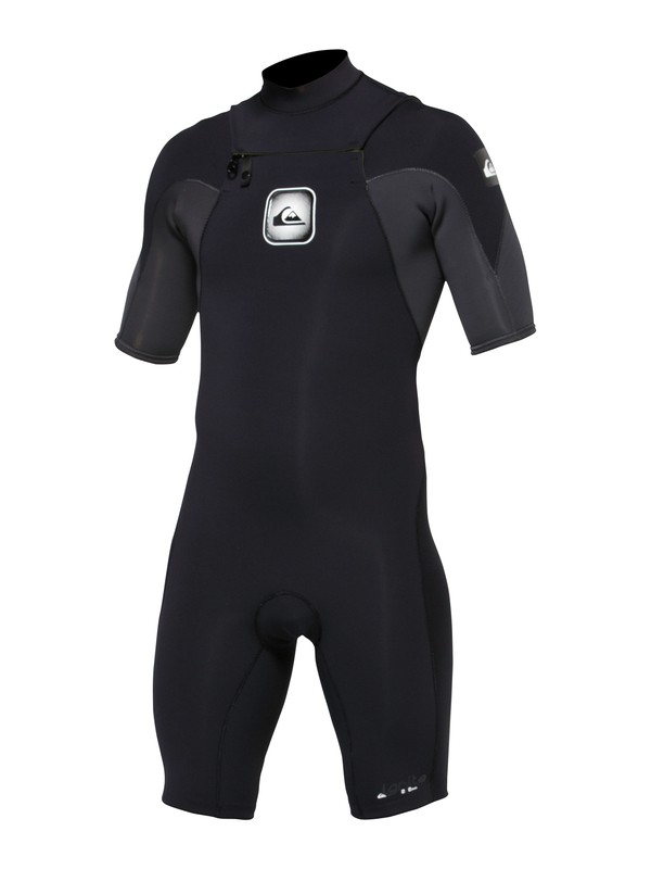 quiksilver, Ignite 2/2mm Chest Zip Springsuit, BLACK / GRAPHITE (xkks) 0 Ignite 2/2mm Chest Zip Springsuit AQYSS00004 Quiksilver