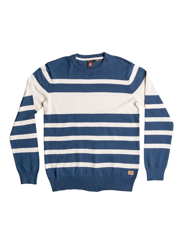 quiksilver, William Stripes Sweater, WILLIAM STRIPES WASHED NAVY (brq3) 0 William Stripes Sweater AQYSW03006 Quiksilver
