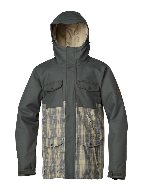 quiksilver, Reply 10K Insulated Jacket, SLATE GREEN (tkj0) 0 Reply 10K Insulated Jacket AQYTJ00016 Quiksilver