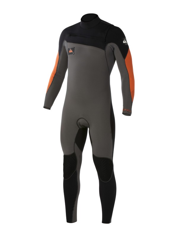 quiksilver, Ignite 4/3 Chest Zip Wetsuit, GRAPHITE/ORANGE (xkkn) 0 Ignite 4/3 Chest Zip Wetsuit AQYW103016 Quiksilver