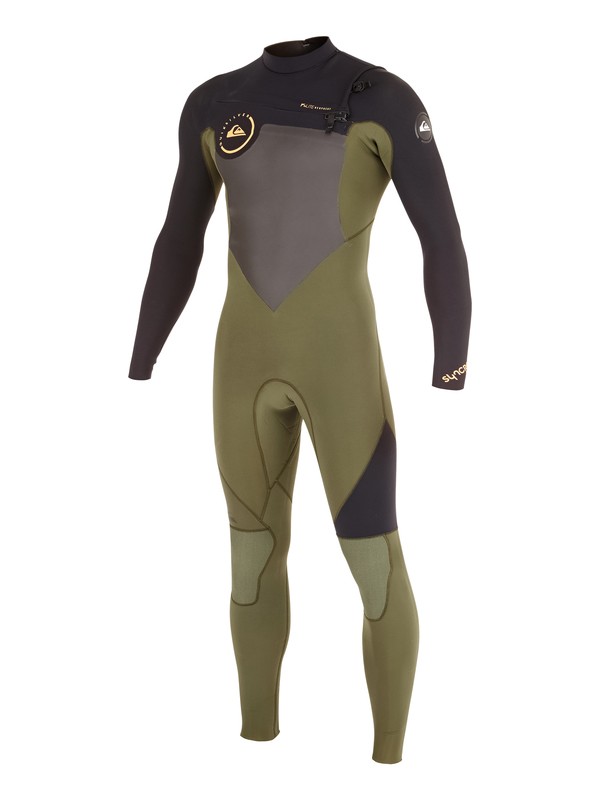 quiksilver, Syncro GBS 3/2mm Chest Zip Wetsuit, IVY/ BLACK (xcck) 0 Syncro GBS 3/2mm Chest Zip Wetsuit AQYW103037 Quiksilver