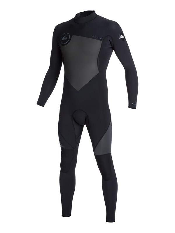 quiksilver, Syncro Flatlock 3/2mm Back Zip Wetsuit, BLACK/ GRAPHITE (xkkk) 0 Syncro Flatlock 3/2mm Back Zip Wetsuit Black AQYW103039 Quiksilver