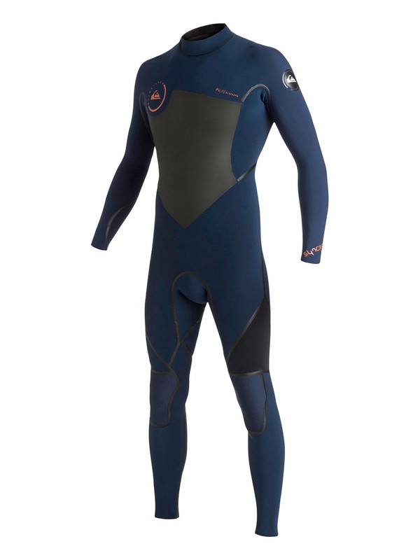 quiksilver, Syncro LFS 4/3mm Back Zip Wetsuit, INK BLUE / BLACK (xbbk) 0 Syncro LFS 4/3mm Back Zip Wetsuit AQYW103070 Quiksilver
