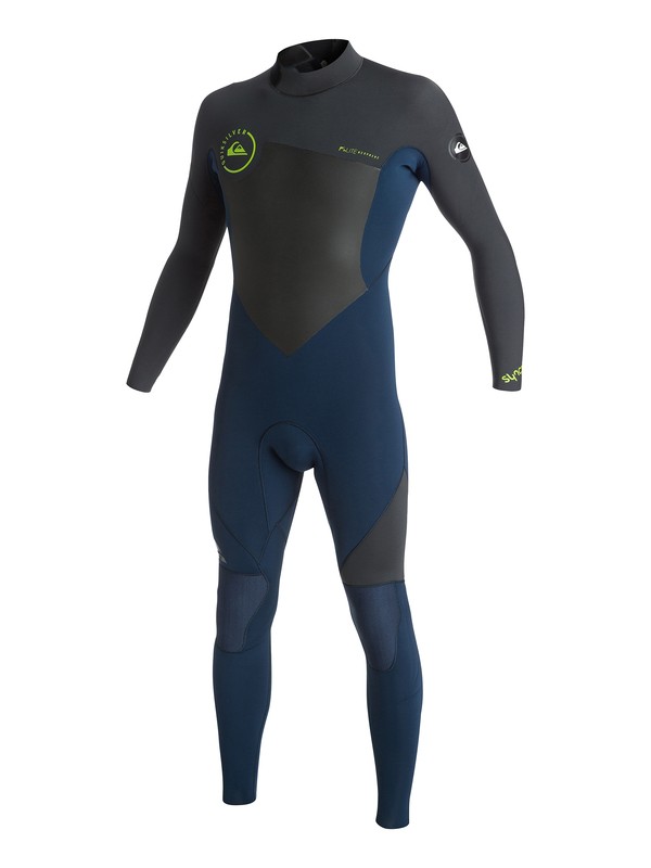 quiksilver, Syncro GBS 4/3mm - Back Zip Wetsuit, INK BLUE/ GRAPHITE (xbbs) 0 Syncro GBS 4/3mm - Back Zip Wetsuit AQYW103077 Quiksilver