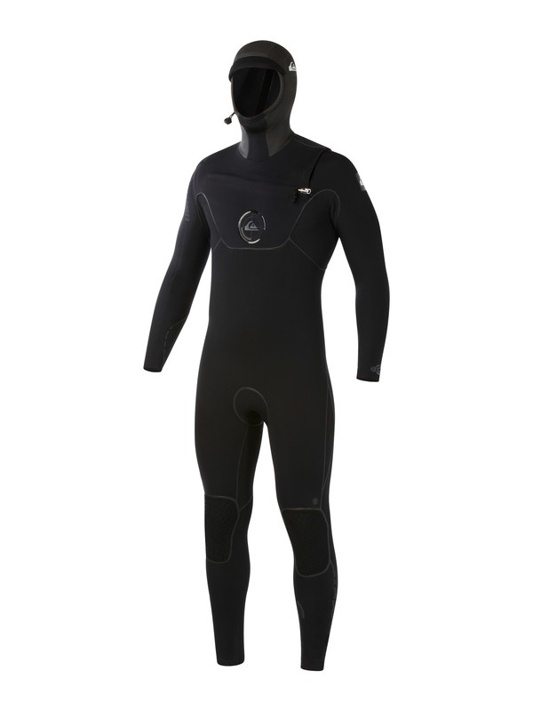 quiksilver, Cypher 4/3mm Hooded Chest Zip Wetsuit, BLACK (kvd0) 0 Cypher 4/3mm Hooded Chest Zip Wetsuit AQYW203000 Quiksilver