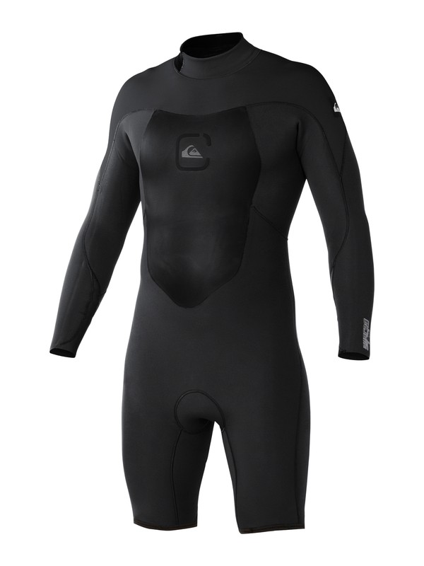 quiksilver, Syncro 2mm Back Zip Springsuit, BLACK (kvd0) 0 Syncro 2mm Back Zip Springsuit AQYW403001 Quiksilver