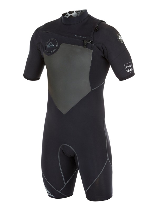 quiksilver, AG47 Performance 2/2mm - Muta estiva a maniche corte con zip sul petto, BLACK (kvd0) 0 AG47 Performance 2/2mm - Muta estiva a maniche corte con zip sul petto AQYW503012 Quiksilver