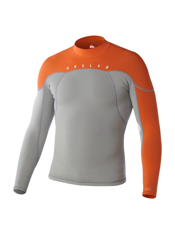 quiksilver, Syncro 1.5mm Jacket, GRAY/ORANGE (xssn) 0 Syncro 1.5mm Jacket AQYW803003 Quiksilver