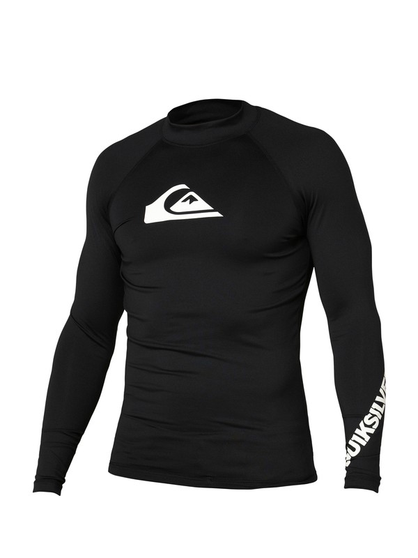 quiksilver, ALL TIME LS, BLACK / WHITE (bkw) 0 ALL TIME LS AQYWR00001 Quiksilver