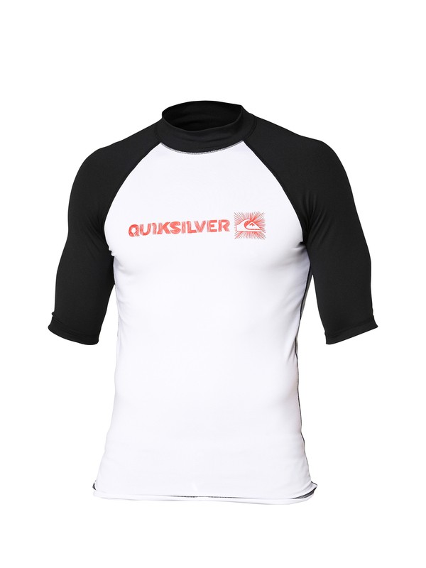 quiksilver, Phaser SS Rashguard, BLACK / WHITE (bkw) 0 Phaser SS Rashguard AQYWR00002 Quiksilver