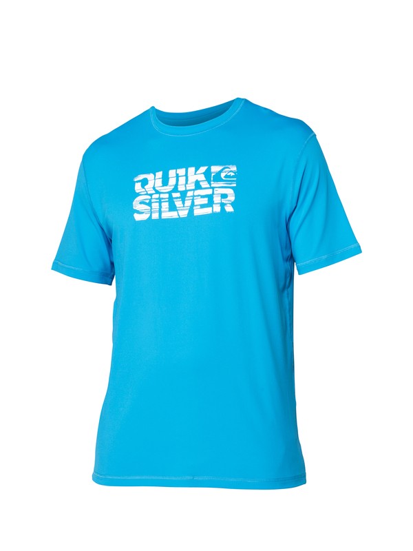 quiksilver, Argosy SS Rashguard, CYAN (cyn) 0 Argosy SS Rashguard AQYWR00012 Quiksilver