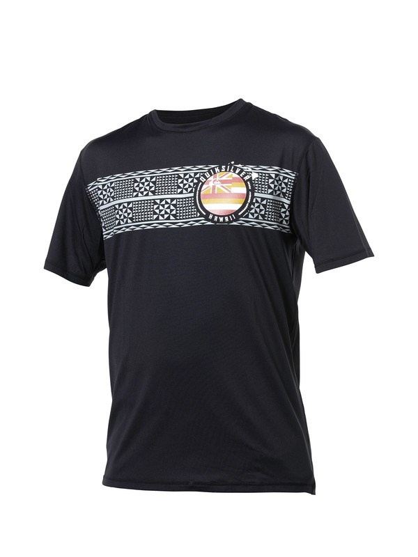 quiksilver, Makaha SS Rashguard, BLACK (blk) 0 Makaha SS Rashguard AQYWR00027 Quiksilver