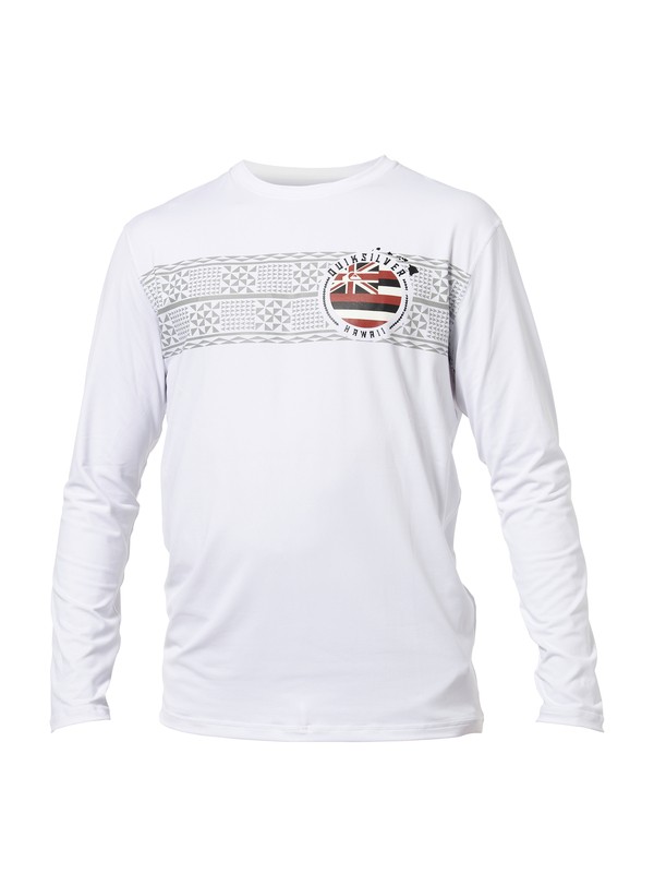 quiksilver, Makaha LS Rashguard, WHITE (wht) 0 Makaha LS Rashguard AQYWR00028 Quiksilver