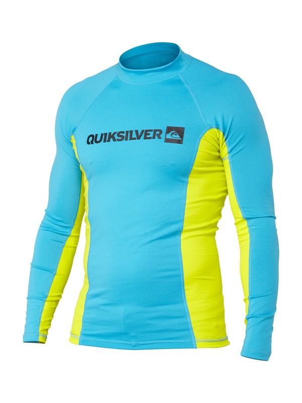 quiksilver, Prime LS Rashguard, CYAN/CITRIC ACID (xbbg) 0 Prime LS Rashguard AQYWR00037 Quiksilver