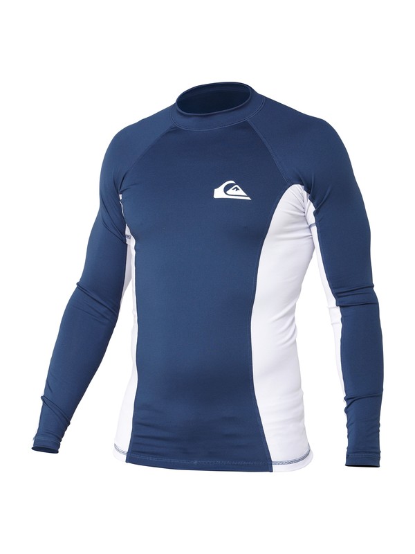 quiksilver, BASIX LS, NAVY/WHITE (xbbw) 0 BASIX LS AQYWR00039 Quiksilver