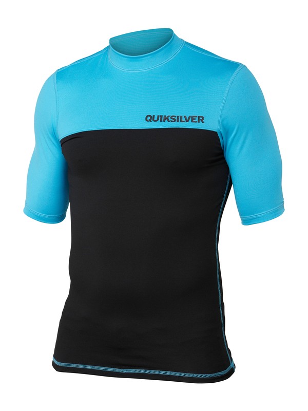 quiksilver, CHOP BLOCK SS, CYAN (bkv0) 0 CHOP BLOCK SS AQYWR00042 Quiksilver