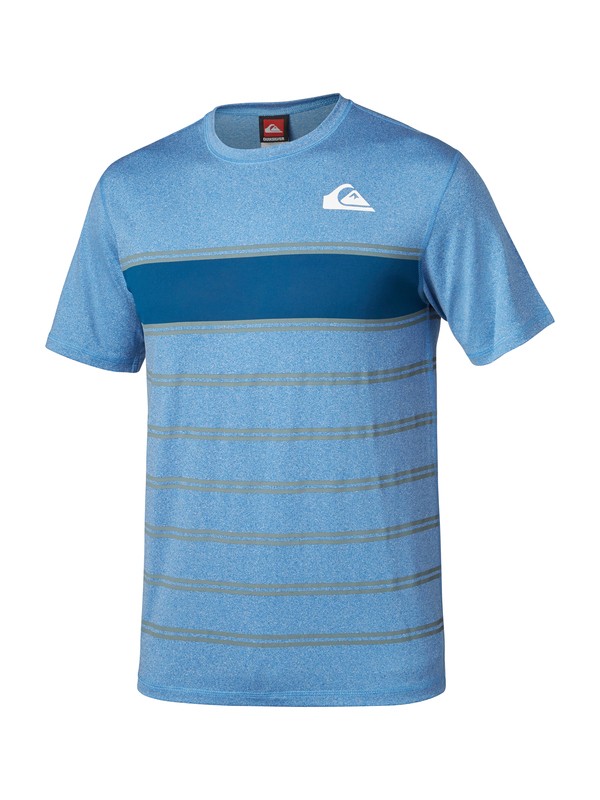 quiksilver, PIN LINE SS, BLUE (bqn0) 0 PIN LINE SS AQYWR00047 Quiksilver