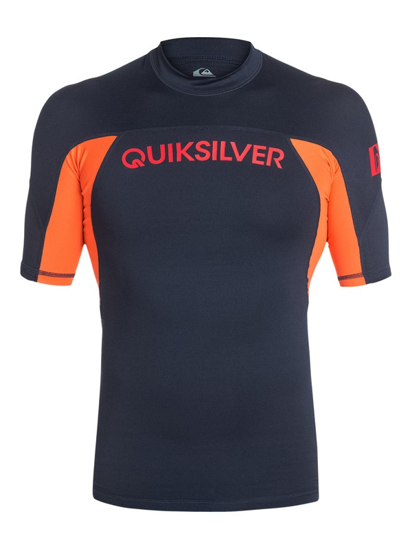 quiksilver, Performer - Lycra de surf manches courtes, NAVY BLAZER/MANDARIN RED (xbbn) 0 Performer - Lycra de surf manches courtes AQYWR03002 Quiksilver