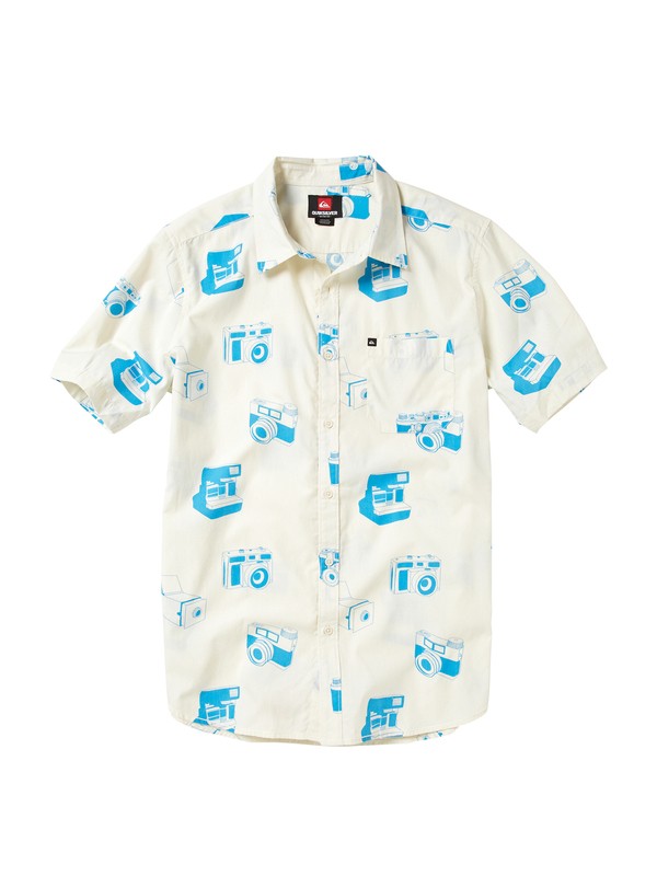 quiksilver, Camera Obscura Short Sleeve Shirt, CLOUD (cld) 0 Camera Obscura Short Sleeve Shirt AQYWT00011 Quiksilver