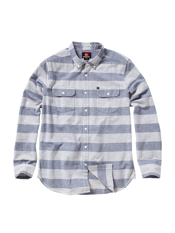 quiksilver, Tube Release Long Sleeve Oxford Shirt, VINTAGE BLUE (btk3) 0 Tube Release Long Sleeve Oxford Shirt AQYWT00043 Quiksilver