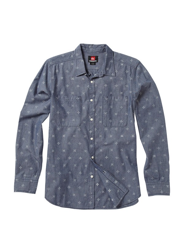 quiksilver, Range Life Long Sleeve Shirt, VINTAGE BLUE (btk6) 0 Range Life Long Sleeve Shirt AQYWT00068 Quiksilver