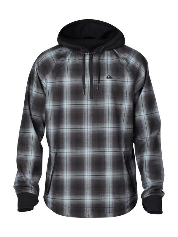 quiksilver, Layover Flannel Riding Shirt, CAVIAR (kvk0) 0 Layover Flannel Riding Shirt AQYWT00130 Quiksilver
