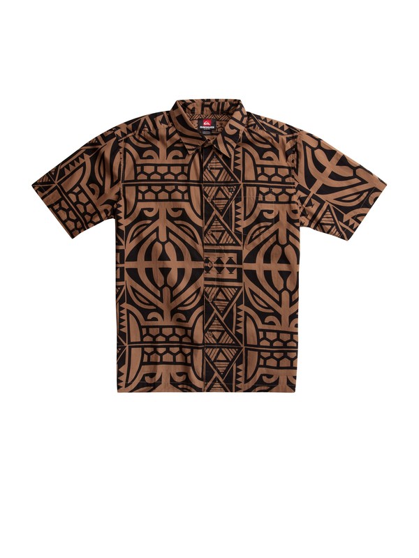 quiksilver, PAHALA Short Sleeve Shirt, PAHALA KHAKI (clm6) 0 PAHALA Short Sleeve Shirt AQYWT00164 Quiksilver