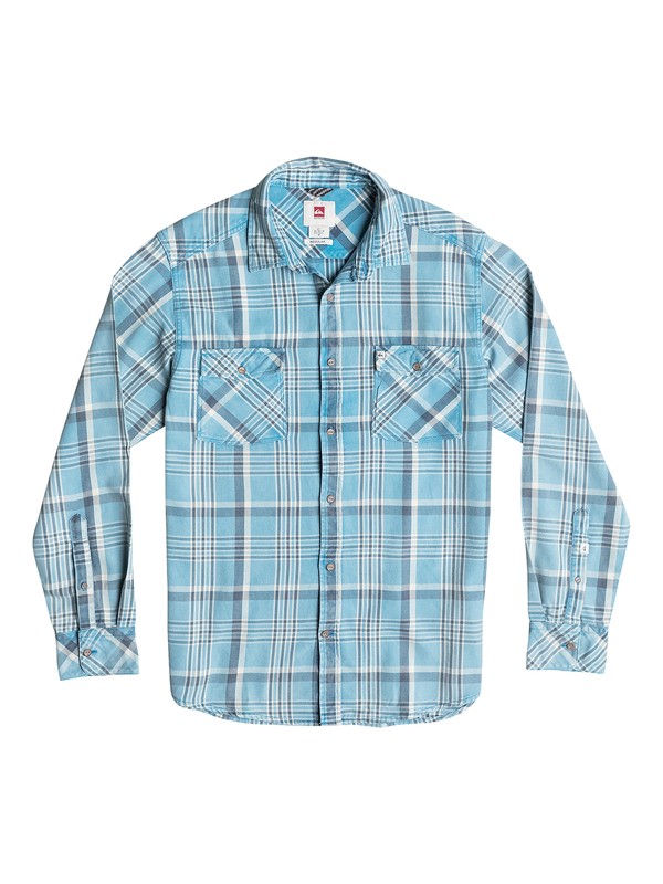 quiksilver, Tang Long Sleeve Flannel Shirt, TANG CASPIAN (bnb1) 0 Tang Long Sleeve Flannel Shirt AQYWT03023 Quiksilver