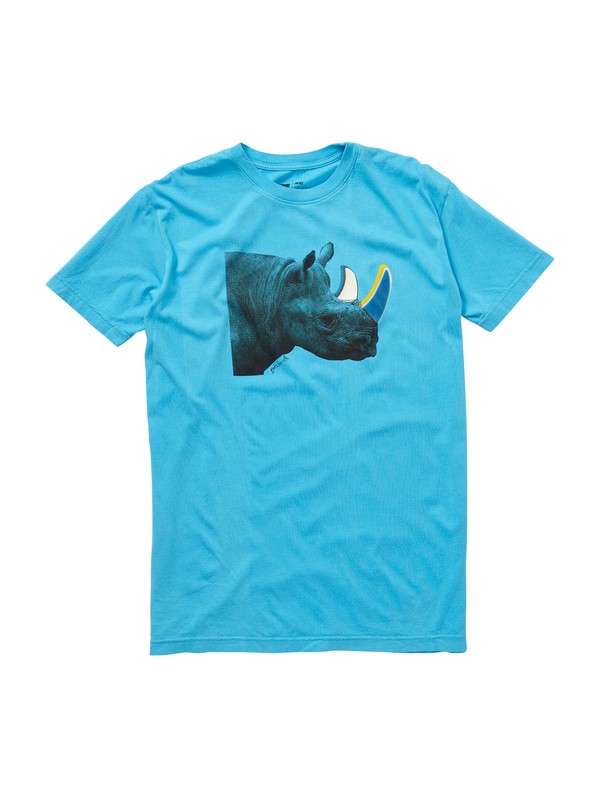 quiksilver, Rhino Slim Fit T-Shirt, NEON BLUE (bnm0) 0 Rhino Slim Fit T-Shirt AQYZT00830 Quiksilver