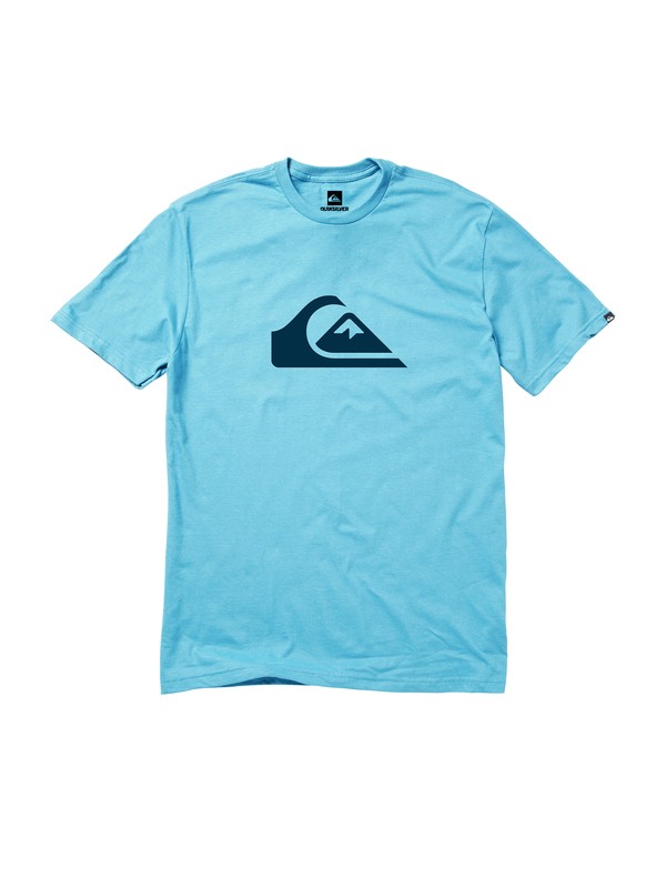 quiksilver, Mountain And Wave T-Shirt, LAGOON (bhr0) 0 Mountain And Wave T-Shirt AQYZT01080 Quiksilver