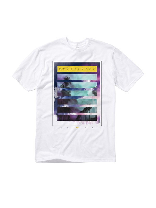 quiksilver, Neon Grey T-Shirt, WHITE (wbb0) 0 Neon Grey T-Shirt AQYZT01107 Quiksilver