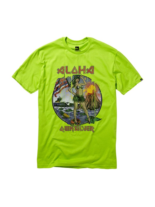 quiksilver, Hula Hula T-Shirt, LIME GREEN (gjz0) 0 Hula Hula T-Shirt AQYZT01109 Quiksilver