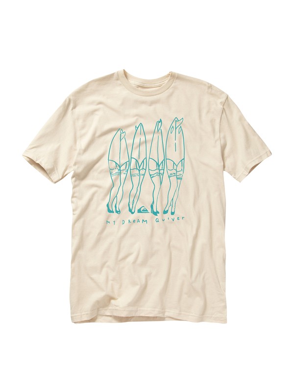 quiksilver, Dream Quiver T-Shirt, STONE (sew0) 0 Dream Quiver T-Shirt AQYZT01110 Quiksilver