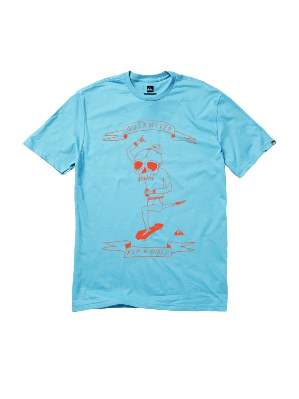 quiksilver, Rip N Shred T-Shirt, LAGOON (bhr0) 0 Rip N Shred T-Shirt AQYZT01112 Quiksilver