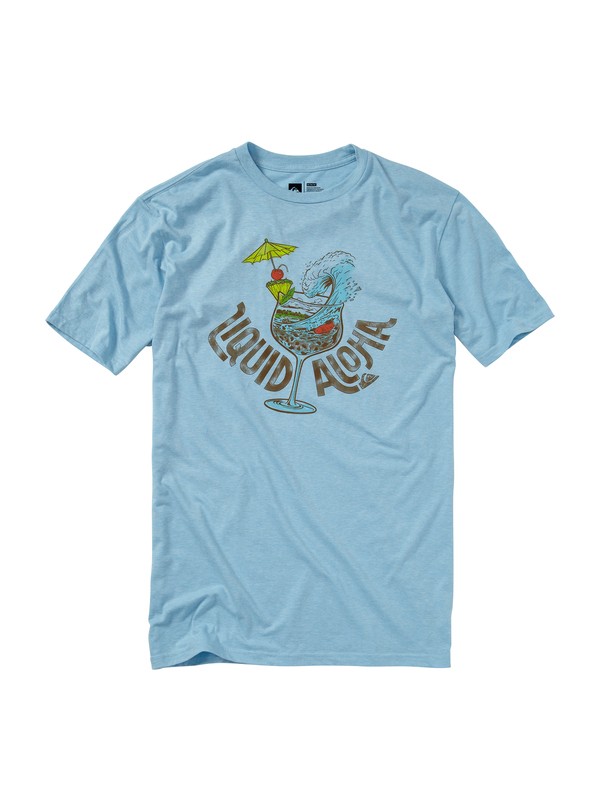 quiksilver, Mai Time Slim Fit T-Shirt, ICICLE HEATHER (bfgh) 0 Mai Time Slim Fit T-Shirt AQYZT01139 Quiksilver