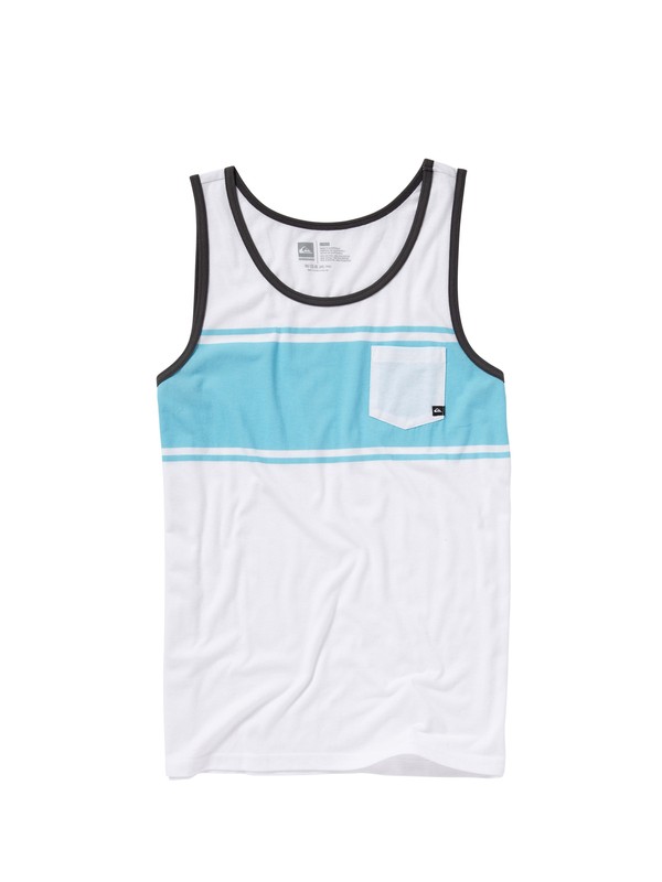 quiksilver, Freestyle Slim Fit Tank, LAGOON (bhr0) 0 Freestyle Slim Fit Tank AQYZT01178 Quiksilver