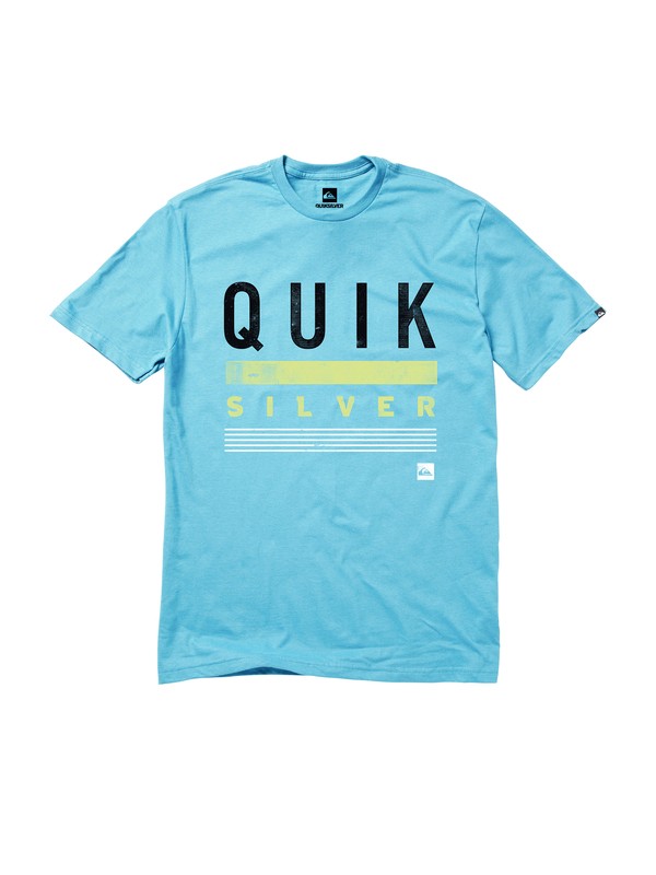 quiksilver, Rational T-Shirt, LAGOON (bhr0) 0 Rational T-Shirt AQYZT01407 Quiksilver