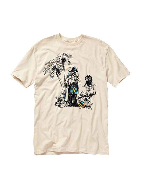quiksilver, Bonaparte T-Shirt, STONE (sew0) 0 Bonaparte T-Shirt AQYZT01427 Quiksilver