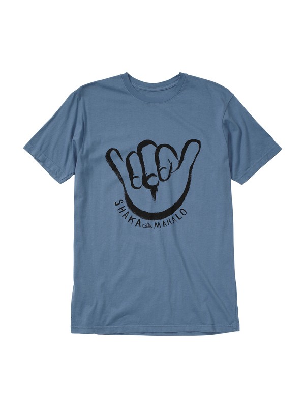 quiksilver, Shaka Loca Slim Fit T-Shirt, AIRFORCE (bnd0) 0 Shaka Loca Slim Fit T-Shirt AQYZT01431 Quiksilver
