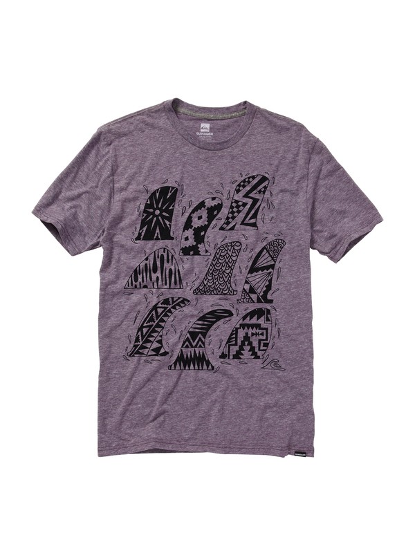 quiksilver, Fins First Slim Fit T-Shirt, PLUM HEATHER (rrfh) 0 Fins First Slim Fit T-Shirt AQYZT01457 Quiksilver