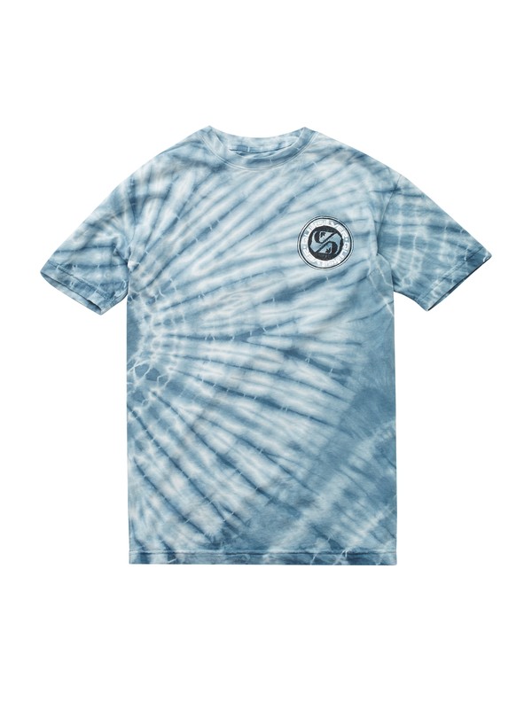 quiksilver, Quik Circle Tie Dye T-shirt, AIRFORCE BLUE RAY (bnd6) 0 Quik Circle Tie Dye T-shirt AQYZT01861 Quiksilver