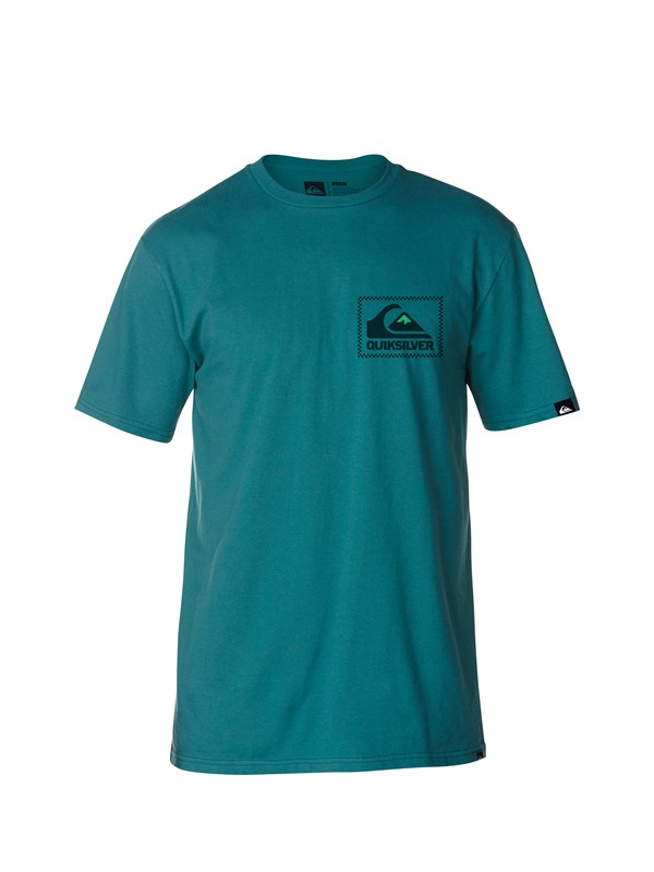 quiksilver, Check The Box Slim Fit T-Shirt, BAYOU (bqj0) 0 Check The Box Slim Fit T-Shirt AQYZT03030 Quiksilver
