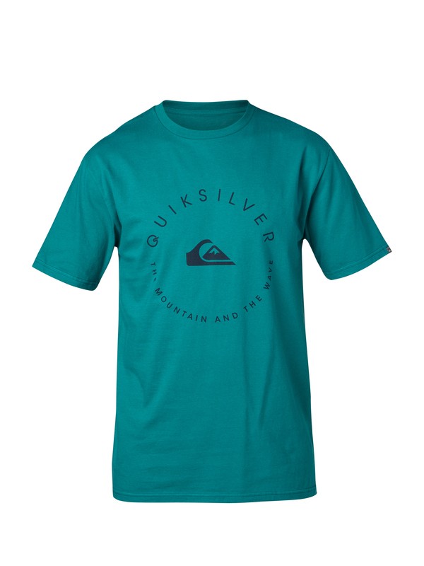 quiksilver, Good Circle Slim Fit T-Shirt, BAYOU (bqj0) 0 Good Circle Slim Fit T-Shirt AQYZT03038 Quiksilver
