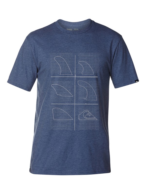 quiksilver, Draft Slim Fit T-Shirt, ESTATE BLUE HEATHER (bswh) 0 Draft Slim Fit T-Shirt AQYZT03041 Quiksilver