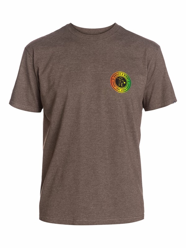 quiksilver, Strength T-Shirt, CHOCOLATE HEATHER (ctkh) 0 Strength T-Shirt AQYZT03162 Quiksilver