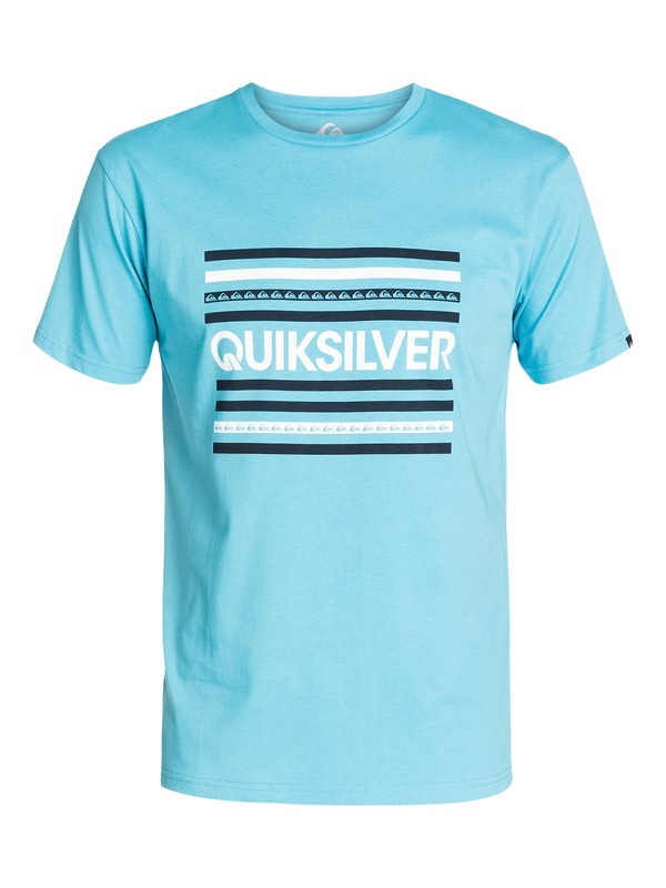 quiksilver, Lines T-Shirt, NORSE BLUE (bjf0) 0 Lines T-Shirt AQYZT03195 Quiksilver