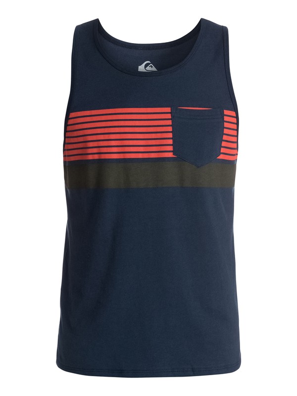 quiksilver, All In Modern Fit Tank, NAVY BLAZER (byj0) 0 All In Modern Fit Tank AQYZT03243 Quiksilver