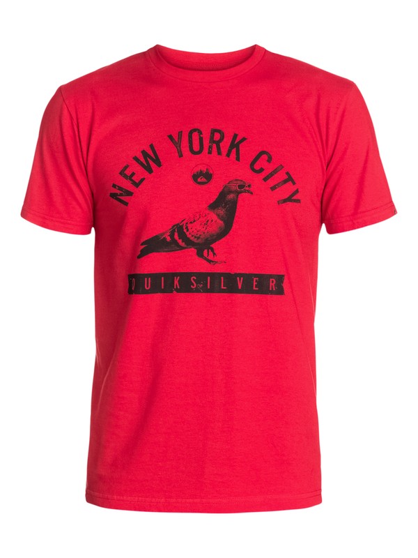quiksilver, Pigeon Life T-Shirt, QUIK RED (rqr0) 0 Pigeon Life T-Shirt AQYZT03268 Quiksilver
