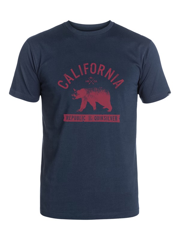 quiksilver, Bear Life T-Shirt, NAVY BLAZER (byj0) 0 Bear Life T-Shirt AQYZT03272 Quiksilver