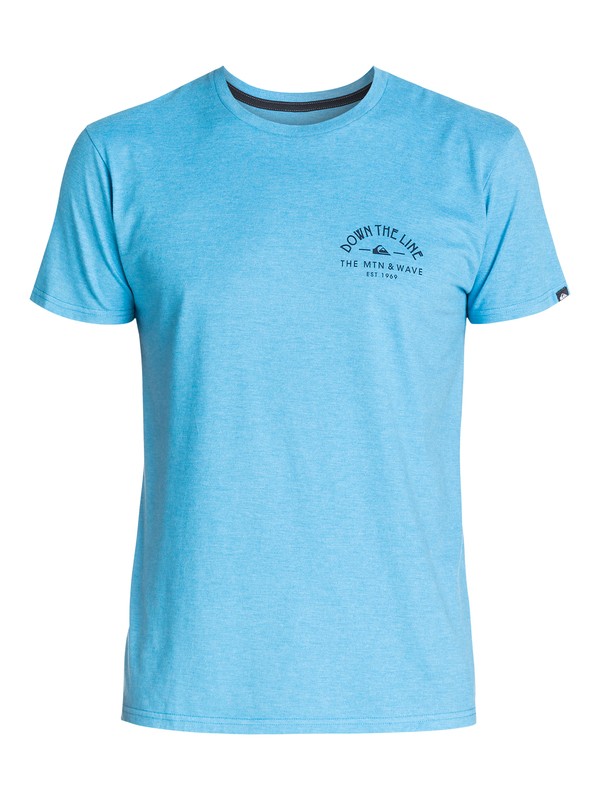 quiksilver, Hiker T-Shirt, DEEP WATER HEATHER (bjlh) 0 Hiker T-Shirt AQYZT03331 Quiksilver